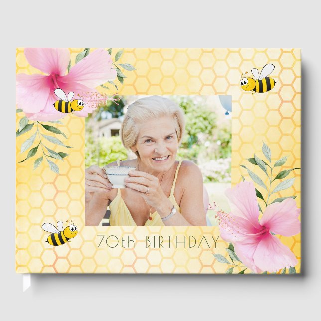 Livre D'or 70e anniversaire abeilles nid d'abeilles photo flo (Recto)