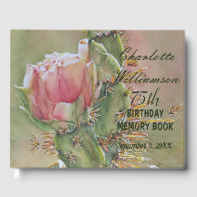 75ème Peach Cactus Floral Anniversaire Mémoire