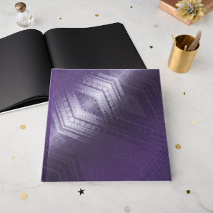 Livre D'or Acceptation   Motif Boho violet écectique