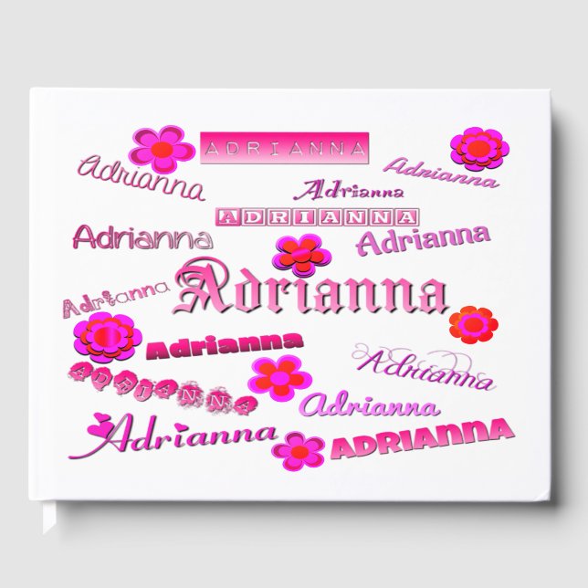 Livre D'or Adrianna Floral Pop Art (Recto)