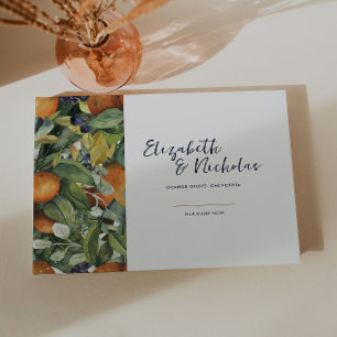Livre D'or Agrumes Mariage botanique