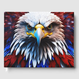 Livre D'or Aigles fractales patriotiques Tee