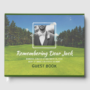 Livre D'or Ajouter votre propre photo Golf Memorial Service G