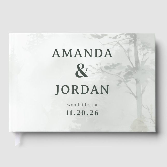 Livre D'or Amanda & Jordan Serene White Minimalist