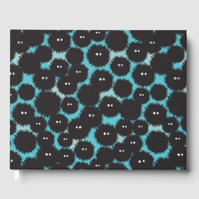 Livre D'or Amusant monstres noirs moelleux (Recto)