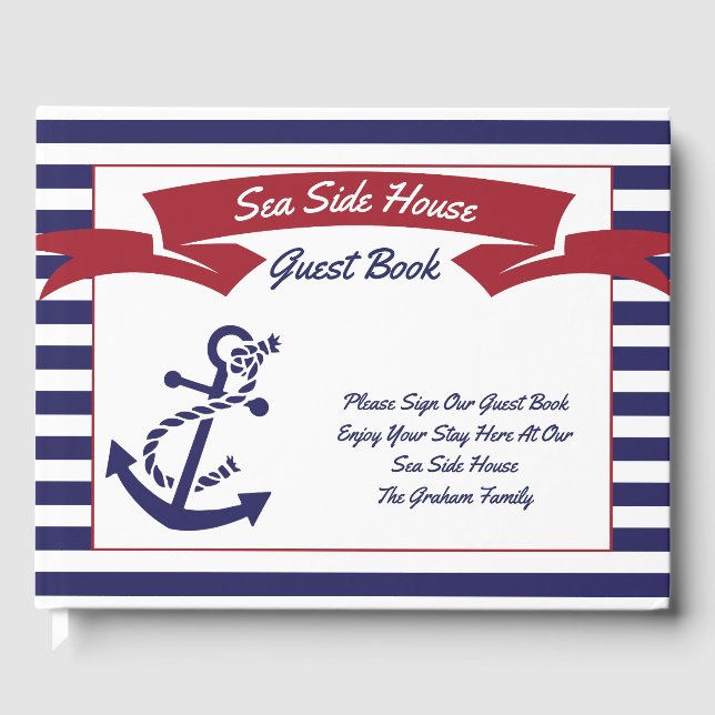 Livre D'or Ancres Aweigh Vacation Rental Guest Book (Recto)