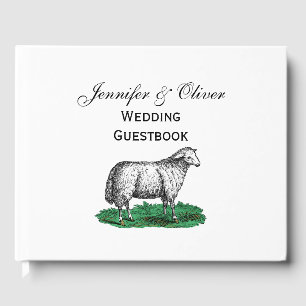 Livre D'or Animaux de ferme vintages de mouton Ewe Dessin C