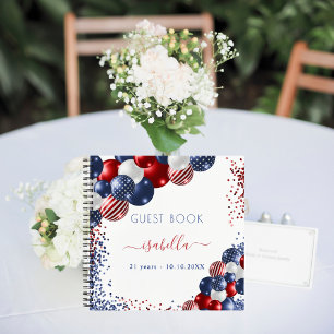 Livre d'or anniversaire rouge blanc bleu partiotiq
