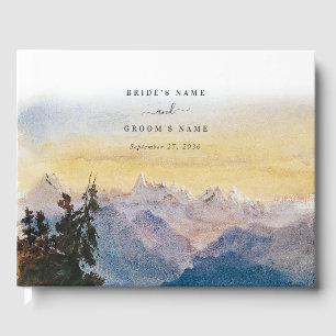 Livre D'or Aquarelle Blue Mountains Pine Mariage