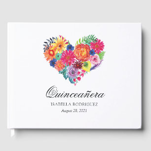 Livre D'or Aquarelle Fiesta Quinceañera