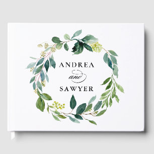 Livre D'or Aquarelle rustique Verdure Mariage photo