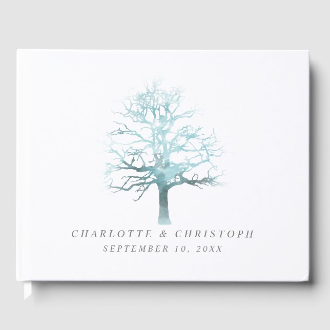 Livre D'or Arbre d'empreintes digitales du mariage (Recto)