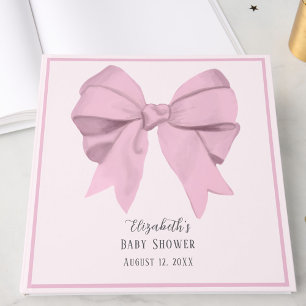 Livre D'or Arc rose élégant C'est une fille Baby Shower 