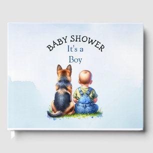 Livre D'or Baby Boy et un Baby shower de chiot berger alleman