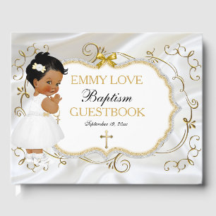 Livre D'or Baby Girl Baptism Christening Gold Cross