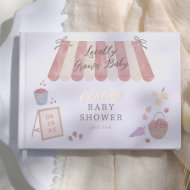 Livre D'or Baby Né Localement Baby Shower Aquarelle