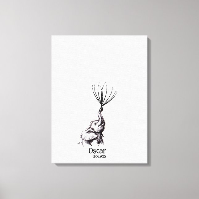 Livre d'or baby shower - Canvas (Recto)