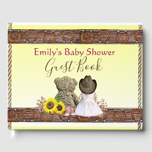 Livre D'or Baby shower de fille Lil Jaune