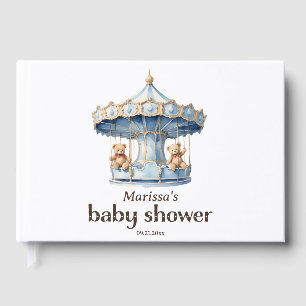 Livre D'or Baby shower de garçon jumeau Teddy Bear