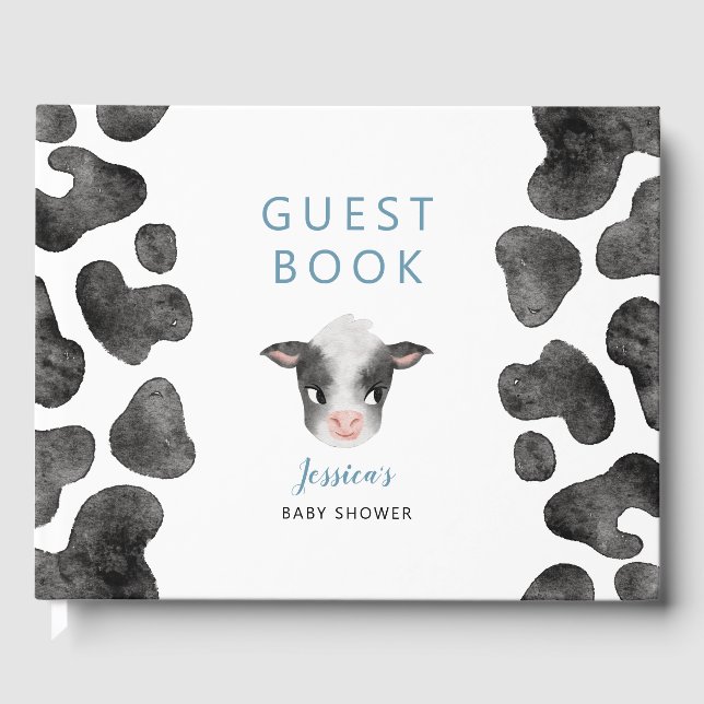 Livre D'or Baby shower de la vache (Recto)