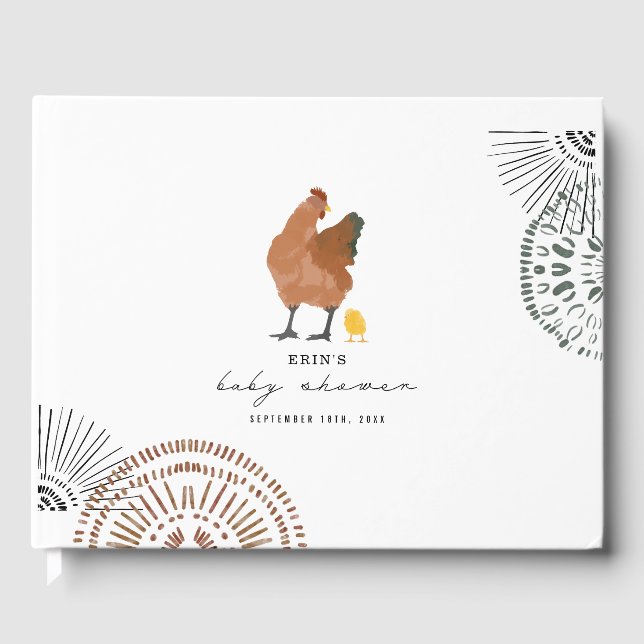 Livre D'or Baby shower de poulet (Recto)