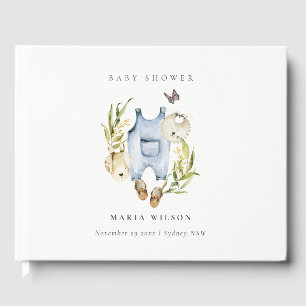 Livre D'or Baby shower de Vêtements pour garçon en feuillage 