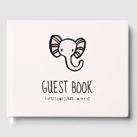 Baby shower d'éléphant rose mignon