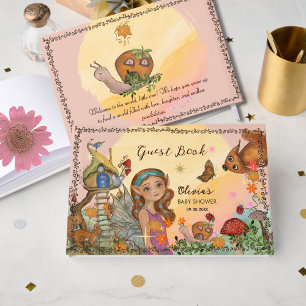 Livre D'or Baby shower Fée Whimsical Tree House
