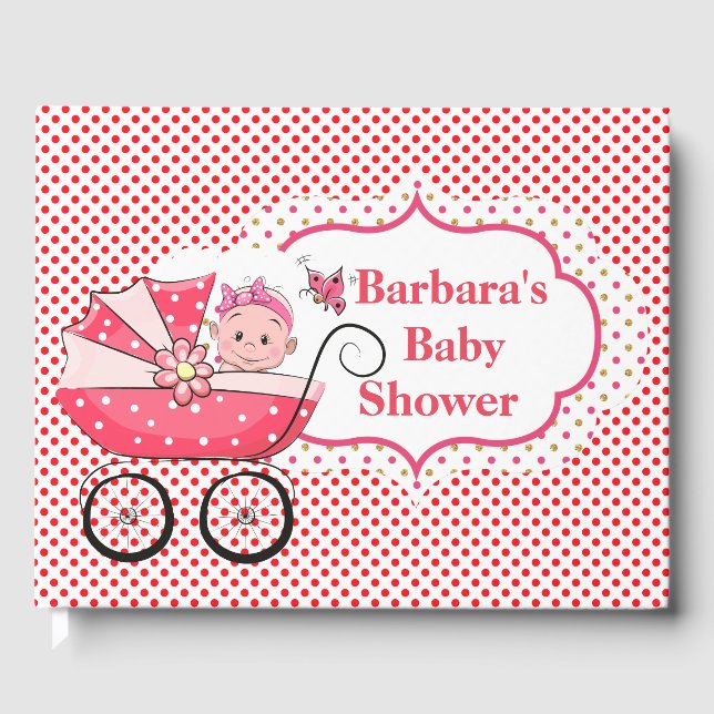 Livre D'or Baby shower fille (Recto)