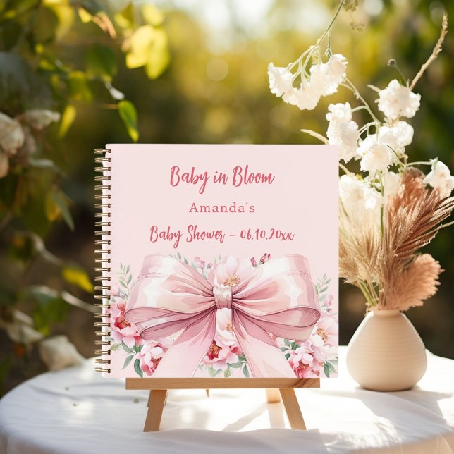 Livre d'or Baby shower fleuron arc photo (Créateur téléchargé)
