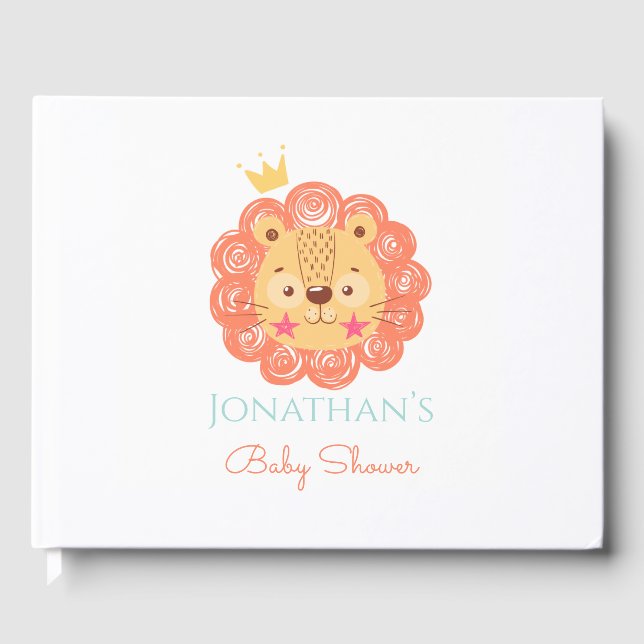 Livre D'or Baby shower Lion (Recto)