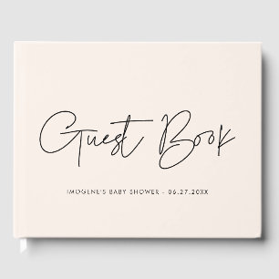 Livre D'or Baby shower moderne minimaliste