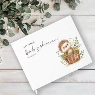 Livre D'or Baby Shower pour un Petit Hérisson Adorable