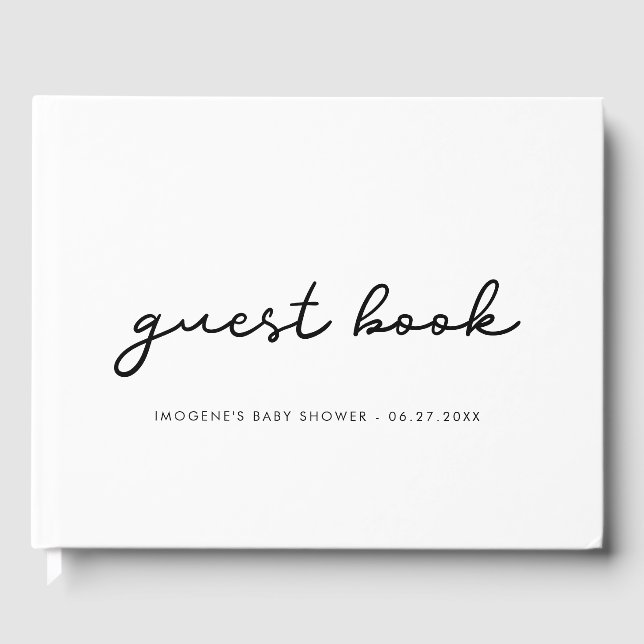 Livre D'or Baby shower simple (Recto)