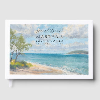 Livre D'or Baby's First Voyage Nautical Guest Book