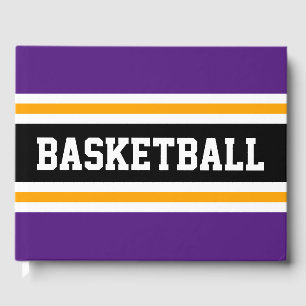Livre D'or BASKETBALL Cool Royal Purple Black Racing Stripes