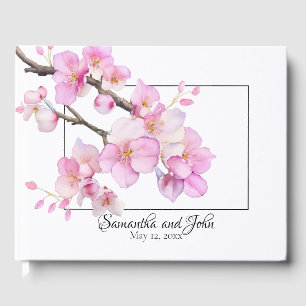 Livre D'or Belles fleurs de cerisiers roses