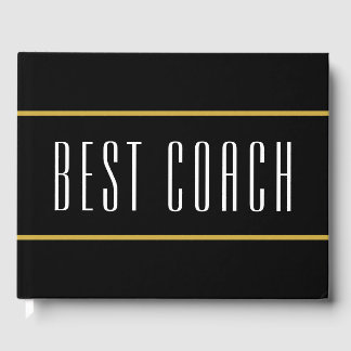 Livre D'or BEST COACH Sporty Golden Brown Stripes On Black
