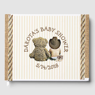 Livre D'or Bientôt b Lil "Cowboy Baby shower Guestbook