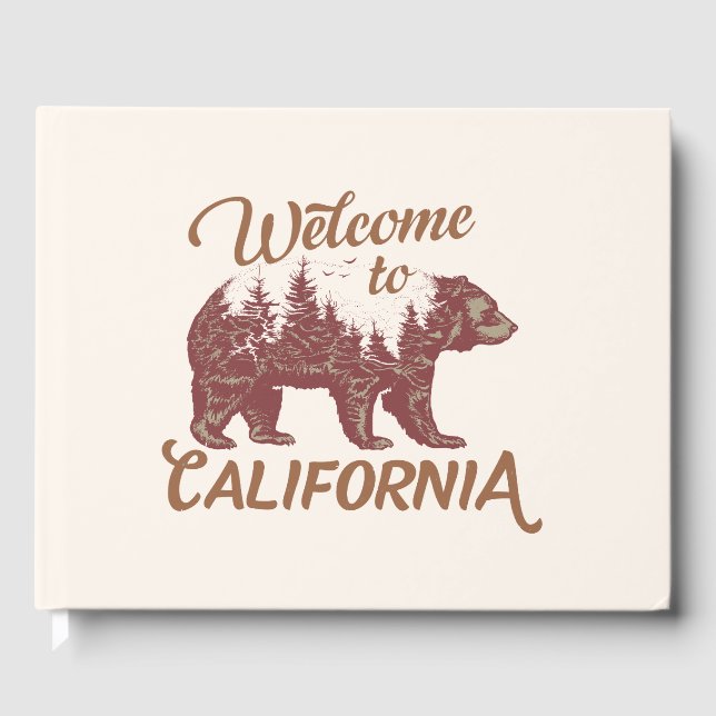 Livre D'or Bienvenue à l'ours de Californie (Recto)