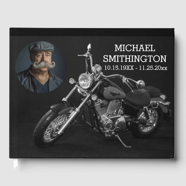 Livre d'or Black and White Motorcycle Memorial (Recto)