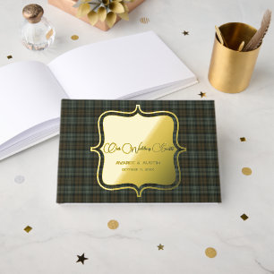 Livre D'or Black Watch Patiné Tartan écossais original