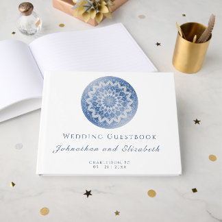 Livre D'or Blue Lace Mandala Wedding