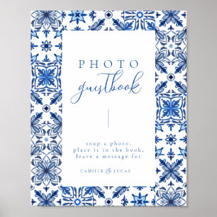 Livre d'or Blue Mediterranean Tile and Citrus