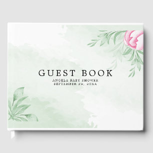 Livre D'or Boho Aquarelle Eucalyptus ​ Baby shower