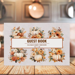 Livre D'or Boho Automne Citrouille Motif