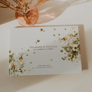 Livre D'or Boho Automne Fleur Sauvage   Mariage Botanique