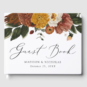 Livre D'or Boho Automne Mariage Floral