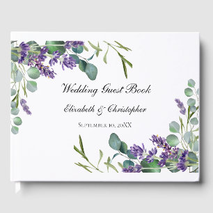 Livre D'or Boho Lavender Eucalyptus Mariage de verdure