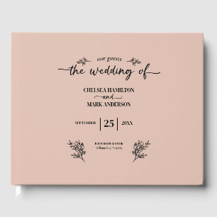 Livre D'or Boho Mariage de script tendance